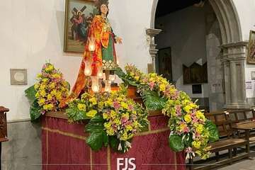 Preparación de los pasos de la Semana Santa de San Juan/Francisco Javier Santana.